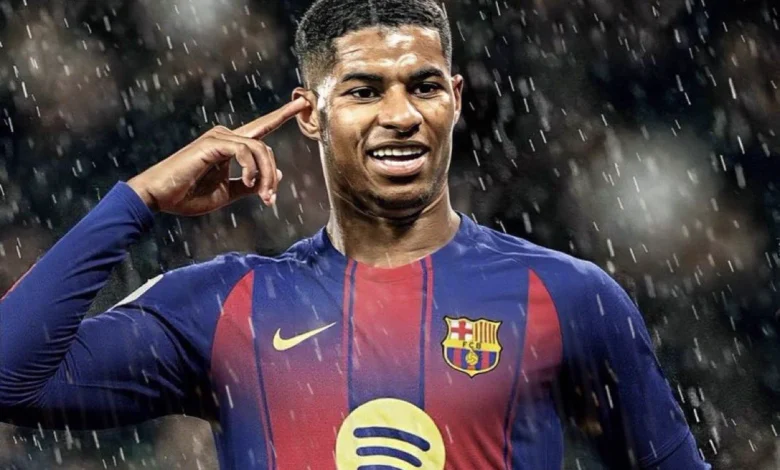 ماركوس راشفورد برشلونة