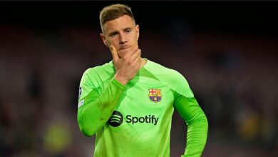 صورة أزمة بين برشلونة وشتيجن: صدام مرتقب بين البرسا والألماني